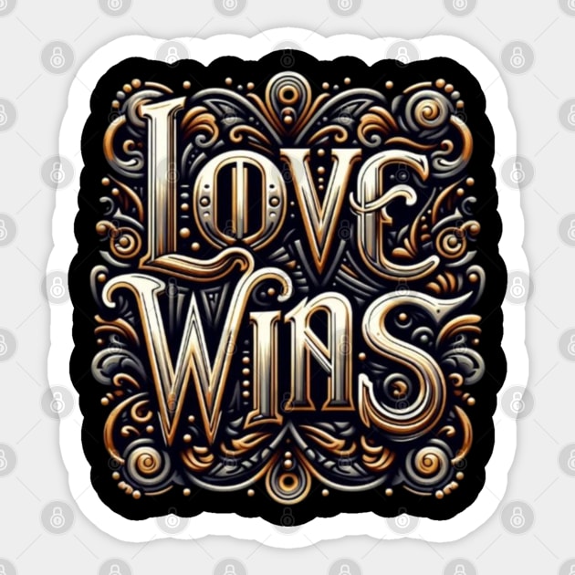 Love Wins Sticker by Out of the world